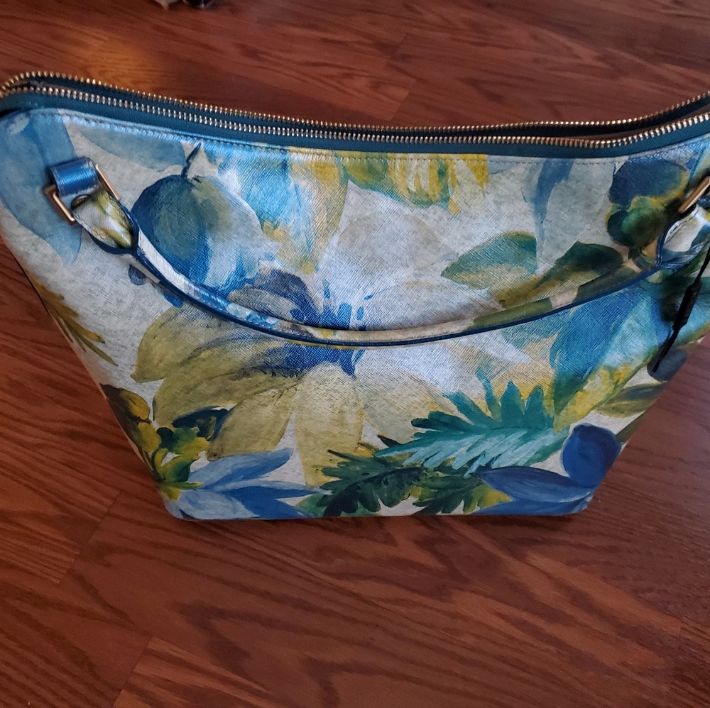 Brahmin Hobo Bag Satchel Large Shoulder Fiji Print